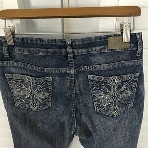 Miss Premium NY, straight leg, bling pockets, 5